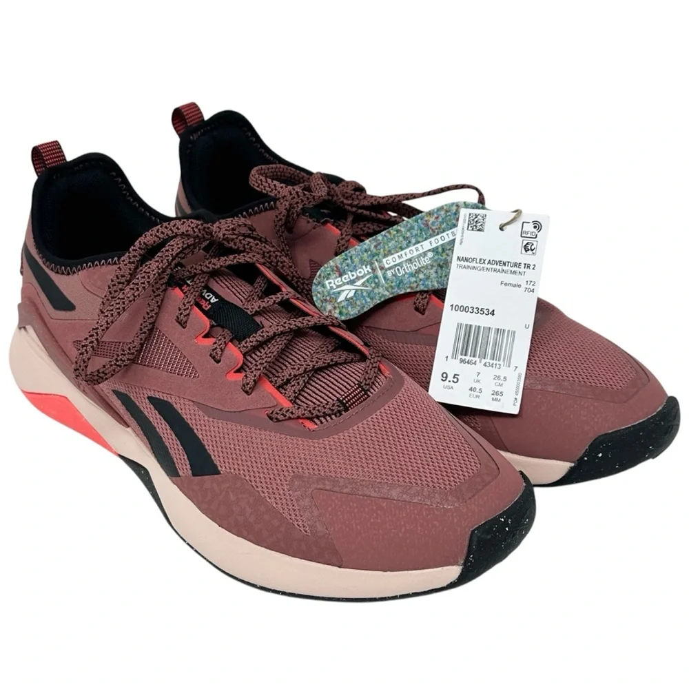Reebok Women's Nanoflex Adventure Tr 2 Sneaker Running Shoe 9.5 New Sedona Rose